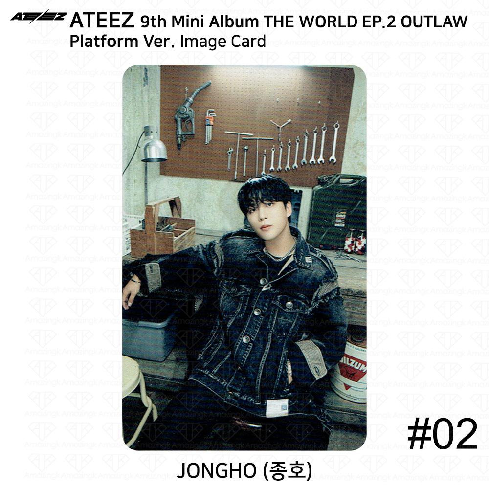 ATEEZ 9-й мини-альбом THE WORLD EP.2 OUTLAW Platform Ver QR Фотокарточка Изображение карты