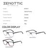 ZENOTTIC Fashion Rectangle Prescription Eyeglasses Acetate Progressive Optical Glasses for Men Anti-Blu-ray Myopia Eyewear