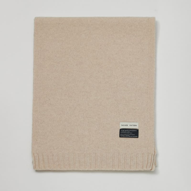 FACADE PATTERN Cashmere Knit Muffler_4 Colors