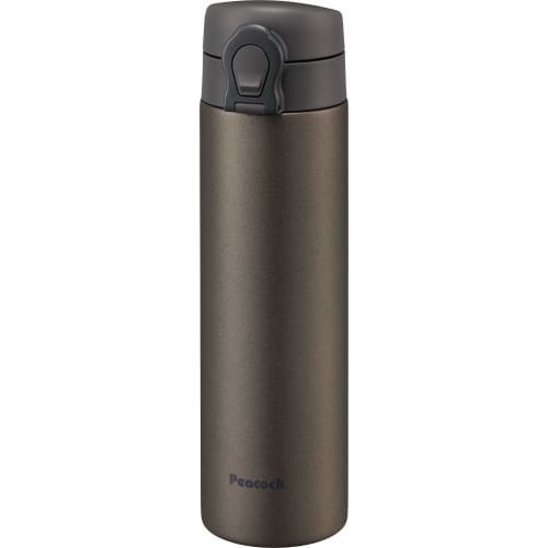 The-peacock Thermos (The-peacock) Peacock Thermos, 0.5L Stainless Steel Water Bottle, Insulated for Hot and Cold Drinks, Brown, AKF-50 T
