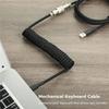 Механическая клавиатура Спиральный кабель Съемный USB C Авиаторский разъем Кабель для намотки Аксессуары для настольного компьютера Игровой клавиатуры