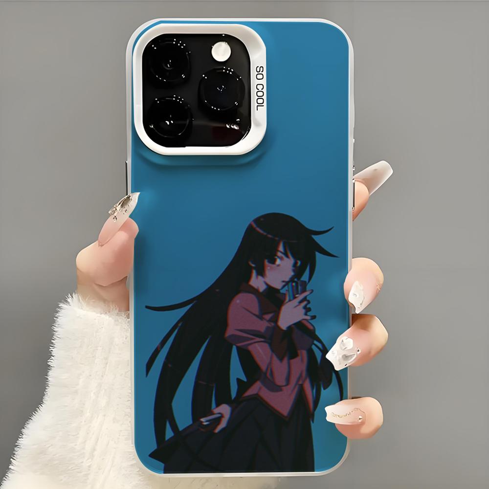 Чехол для телефона серии Monogatari Чехол для телефона для iPhone 14 16 15 11 12 13 Pro Max Mini Plus Ударопрочный чехол
