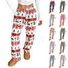Women Pajama Pants Plush Sleep Pants Soft Elastic Waist Pajama Bottoms Patterned Pants With 2 Pockets
