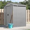 VidaXL Garden Shed, Tool Shed with Handles, Tool Shed with Sloping Roof, Patio Storage Shed, Grey 3188242