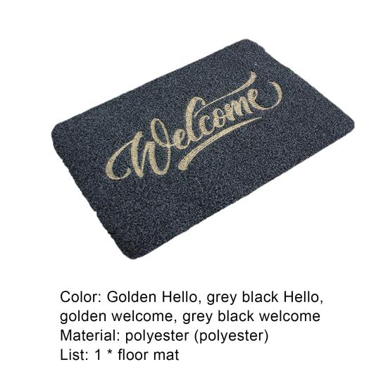 Коврик для входной двери с принтом приветственной надписи, домашний декор, прочный напольный коврик для переднего входа