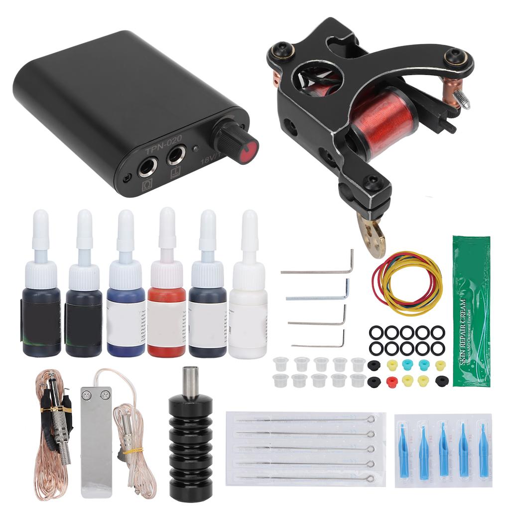 Tattoo Machine Set Tattoo Coil Machine Complete Tattoo Power Supply Kit Professional Tattoo