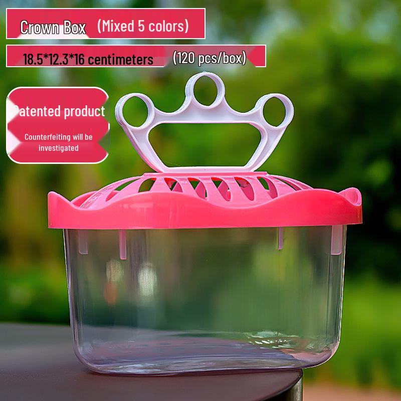 Прозрачный ручной бокс для разведения питомцев - Большой, Средний и Маленький размеры для Черепах, Золотых рыбок или Хомяков.