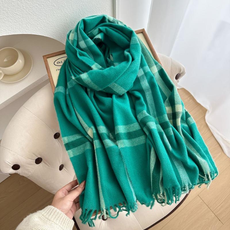 Autumn and Winter New Babag Imitation Cashmere Scarf Classic Fashion Versatile Warm Shawl Couple Scarf