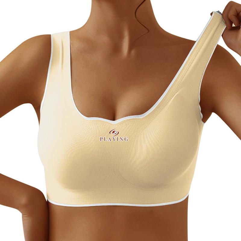 Женский бюстгальтер для сна, удобный бюстгальтер в сборе, кружевной спортивный жилет без стального кольца, нижнее белье большого размера
