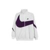 Nike Big Swoosh Logo Sherpa Jacket Men Outerwear Sail-White DH2474-156