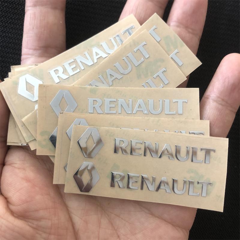 Car Emblem Sticker Accessory For Renault RS Clio Megane 2 3 4 Captur Trafic Twingo Scenic Kadjar Zoe Kangoo Duster Master Kaptur AA18