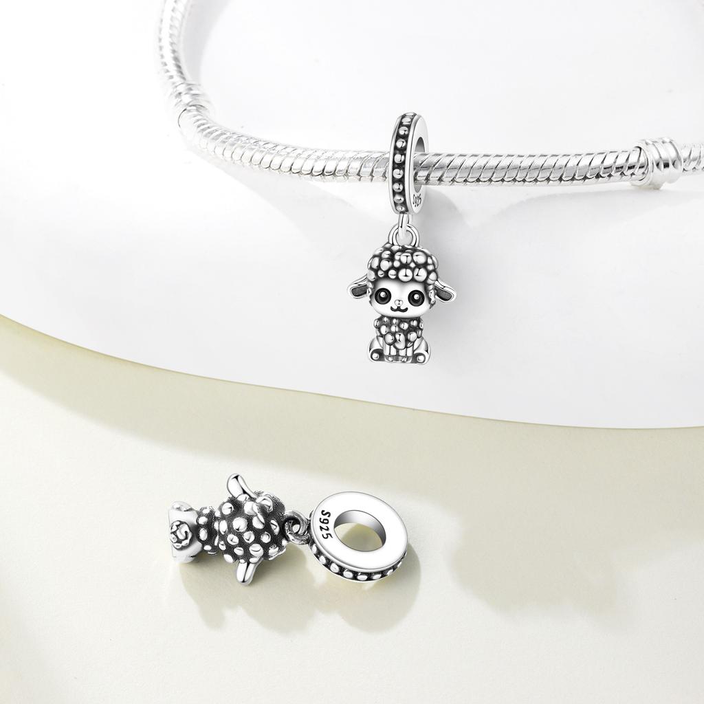 Медь Милый Ягненок Корова Медведь Мышь Лиса Коала Шармы Бусины Подвеска Для Оригинального Браслета Женщина Девушка Ювелирные Изделия