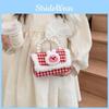 Red Pearl Elegant Childrens Handbag For Girls Featuring Breathable And Wearresistant Material