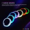 LED Cup Holder Lights Car Coasters with 7 Colors Changing Light USB Charging Car Rear Windshield Decorative Light
