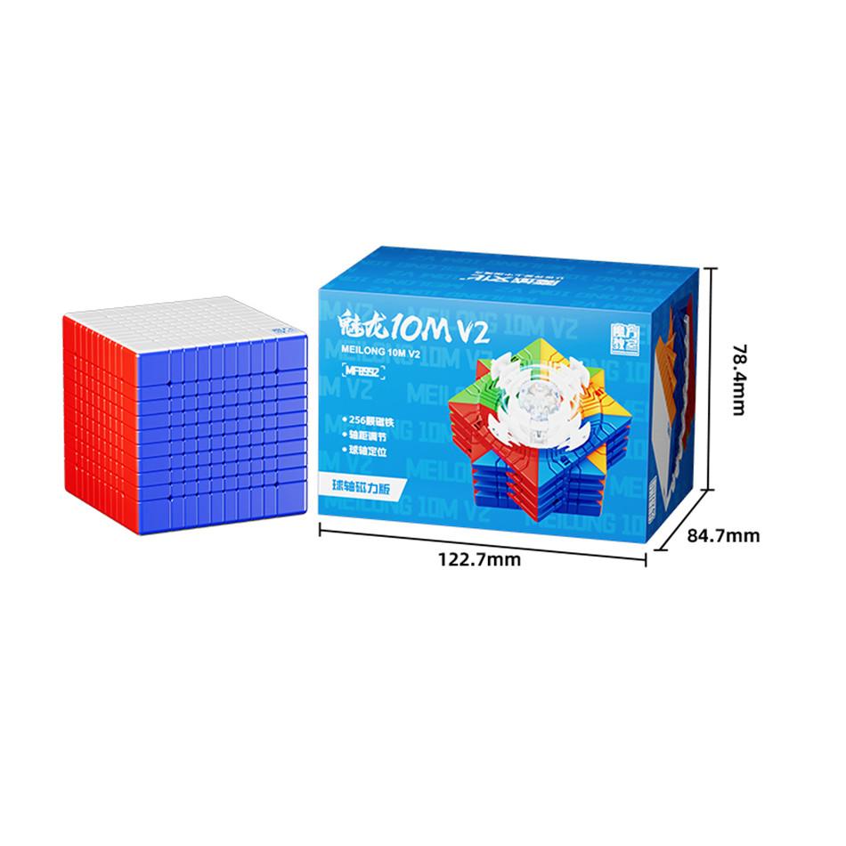 Moyu Meilong Mfjs 10X10 V2 Магнитный сердечник Шарик 10X10 Скоростной кубик-рубика Кубики-головоломки Игрушки Подарокrelss Cubo Magico
