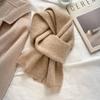 Korean Imitation Cashmere Scarf Fashion All-match Solid Color Plush Scarf Soft