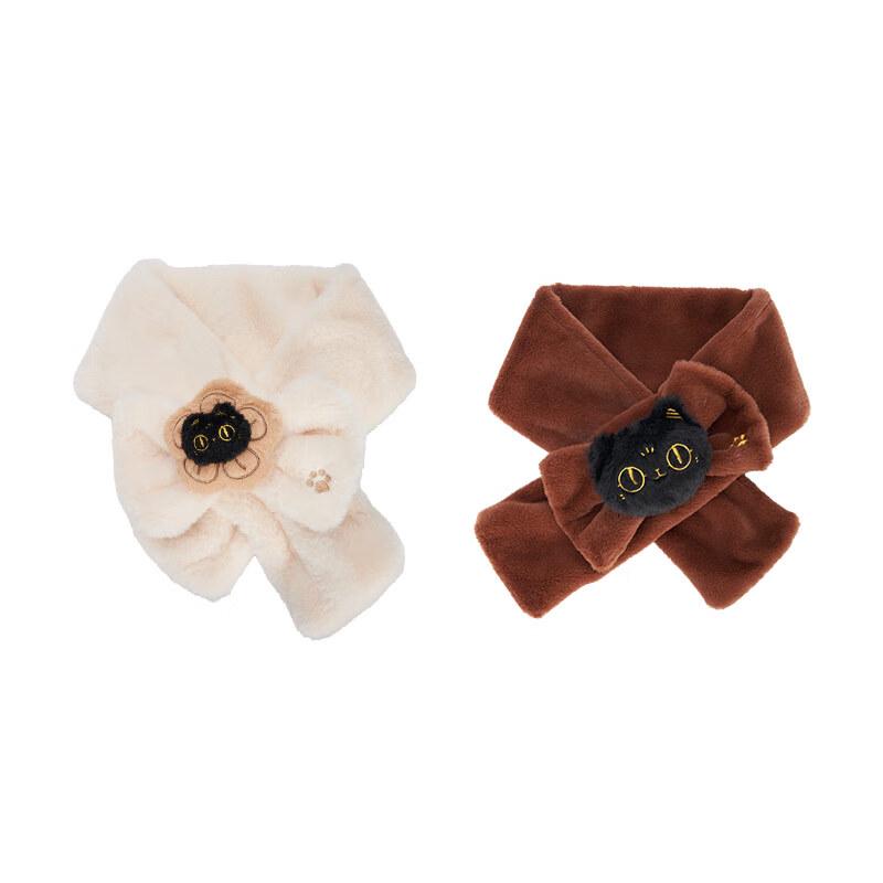 Plush Bastet Cat Bow Winter Scarf