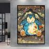 Print on Canvas Pokemon Swampert Poster Comics Pictures Not Fading Home Living Room Bedroom Wall Decoration Friends Gifts