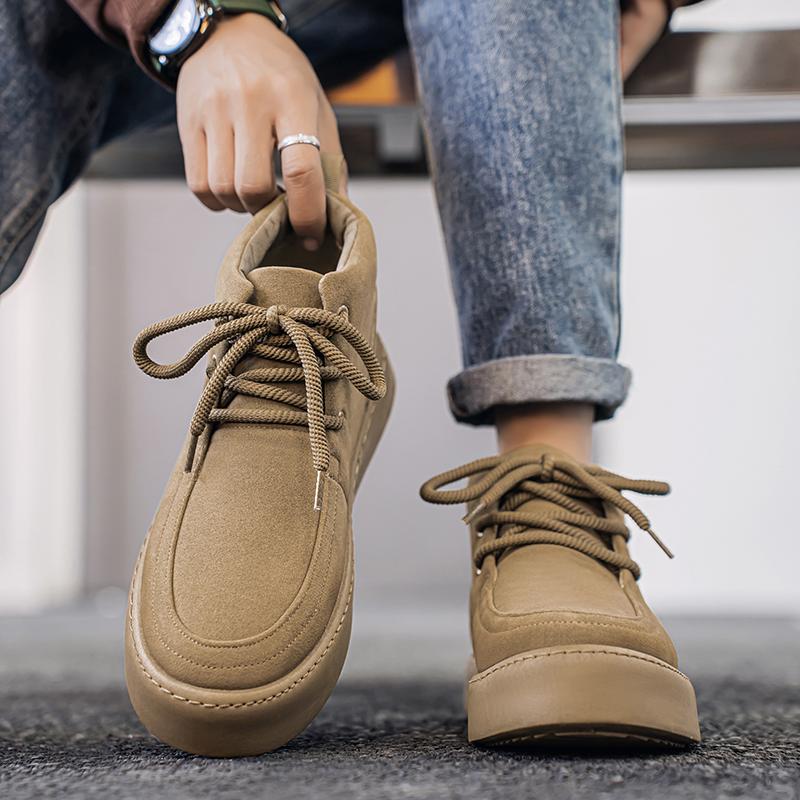 Зимняя замшевая мужская обувь на шнуровке, повседневная обувь, мужские кроссовки, дышащая обувь, удобная мужская спортивная обувь для тенниса