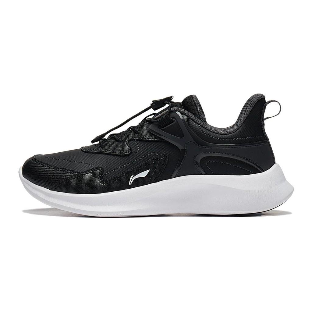 Li Ning Kids Ling Yue 3.0 V3 Comfortable Versatile Non-Slip Shock Absorbing Low-Top Running Shoes Kids Running Shoes Black YKCT162-13