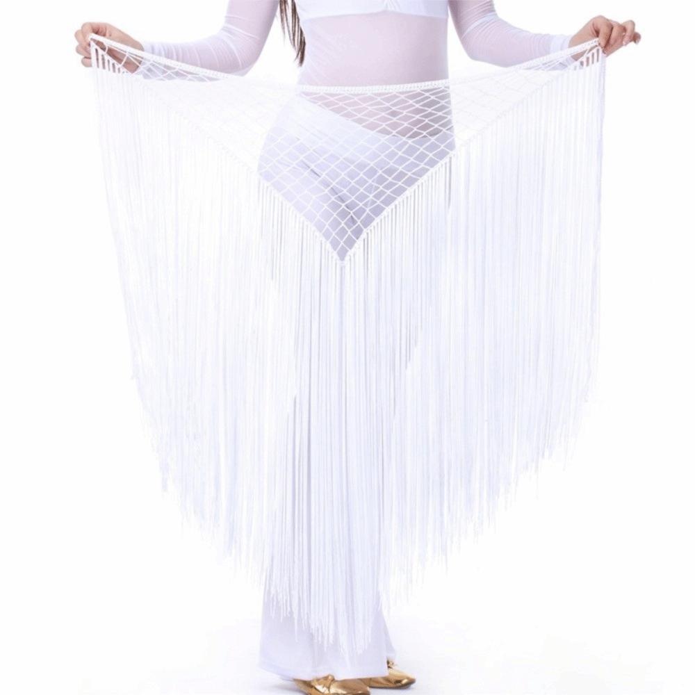 Hollow Dancing Waist Belt Long Tassel Belly Dance Waistband Sequin Waist Chain Dancer Accessories