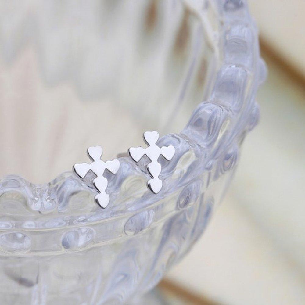 [Dijaxo] Женские повседневные серьги-подвески в виде сердца и креста