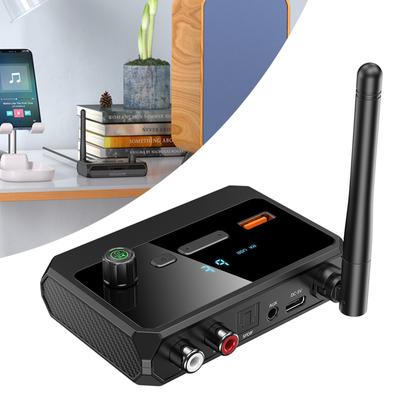 Bluetooth-совместимый 5.3 аудиоресивер USB U Disk Play беспроводной адаптер с оптическими разъемами AUX 3,5 мм RCA для автомобильного динамика