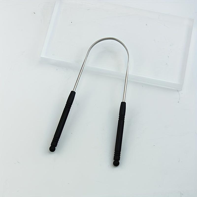 1/2Pcs Stainless Steel Tongue Cleaning,Effective Oral Care With Tongue Scraper, Brush, Clearing Tool  For Bad Breath Reduction