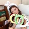 Chicken Plush Animal Headband Kawaii Funny Hair Hoop Hairbands Cartoon Frog Headband  Indoor