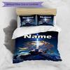 3pcs Duvet Cover Set (1*Duvet Cover + 2*Pillowcase, Without Core), Custom Name Video games Pattern Bedding Set, Home Bedroom Decor Gift