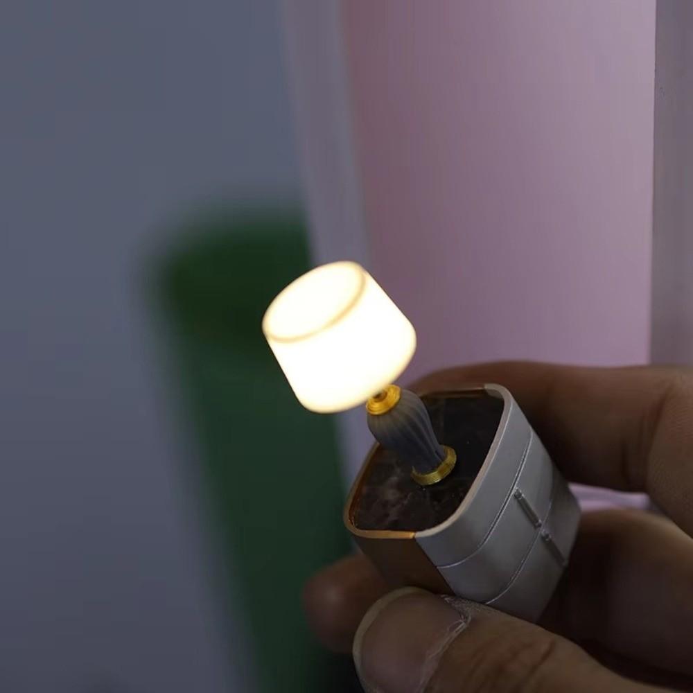 1PCS DIY Desk Table Lamp 1:20 Mini Furniture Miniature Gift Doll House Accessories Baby Gift