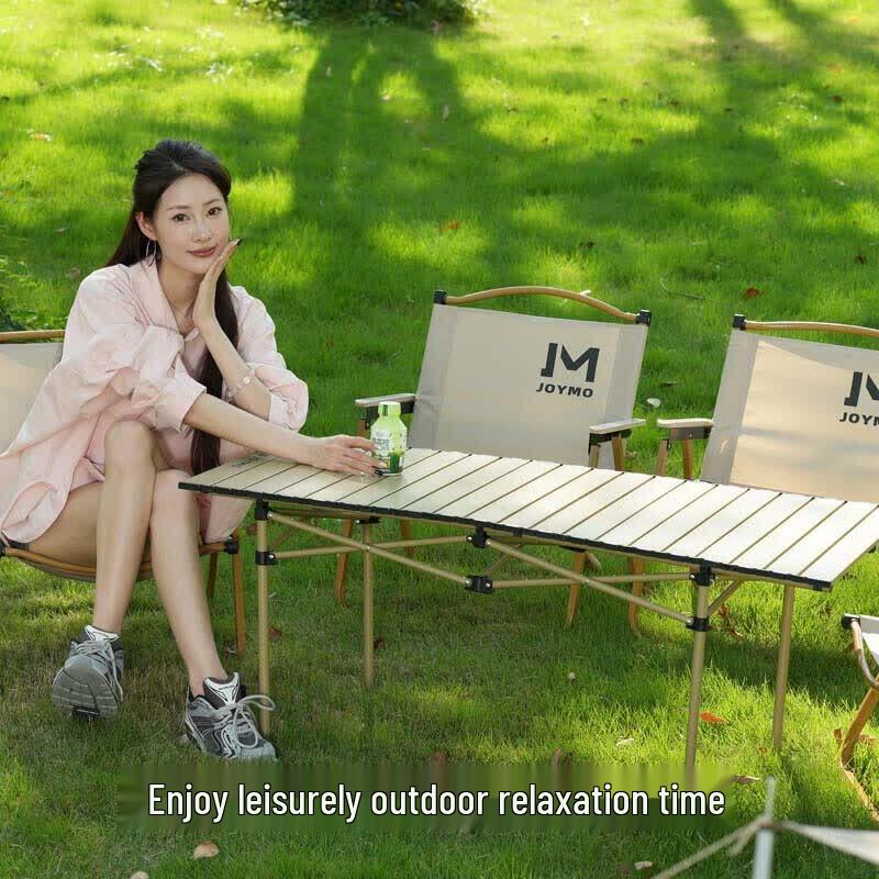 Jímèng 1.2m Portable Carbon Steel Roll-Up Camping Table