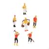 1:42 Scale 6 Pieces Assorted Poses Miniature People for Architectural Layout