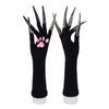 Halloween silicone meat pad long half-finger gloves long iron claw animal claw gloves cos devil ghost claw props