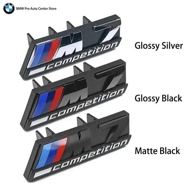 QHIT7 Hot For BMW 3D Emblem Car Front Grill Badge M1 M2 M3 M4 M5 M6 M7 M8 Competition E92 E93 F36 G01 G02 G05 G11 G12 G21 G29 G30 G31