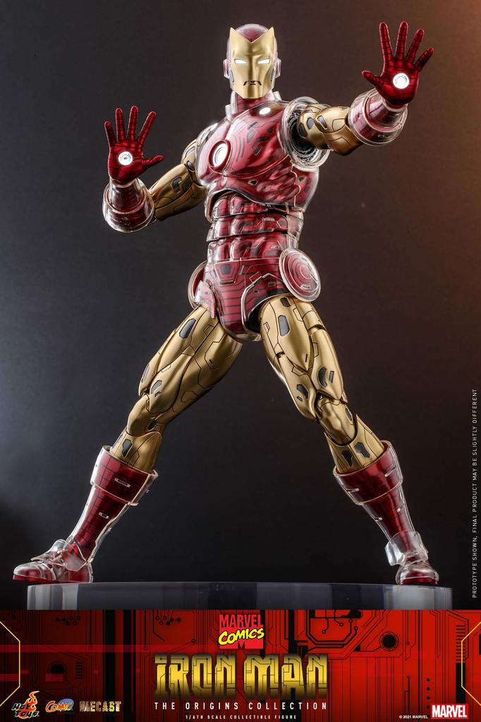Comic Masterpiece DIECAST Origins Collection Marvel Comics Iron Man Scale Figure Red 1/6