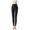 [Haru Fourfivesix] Was It Warm? Pants Ladies High Waist Leggings Bottom of Pants Thermal Inner Thin for Winter Heat Retention Long Spats Extend Warm