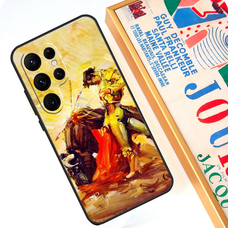 Bullfight Bull Fighter Case For Samsung Galaxy S24 S23 Ultra S22 Note 20 Note 10 Plus S8 S9 S10 S21 S20 FE Cover