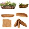Coconut Fiber Flower Basket Liner Eco-friendly Easy To Reshape Rectangle Window Box Natural Coco Fiber Replacement Liner Garden Supplies