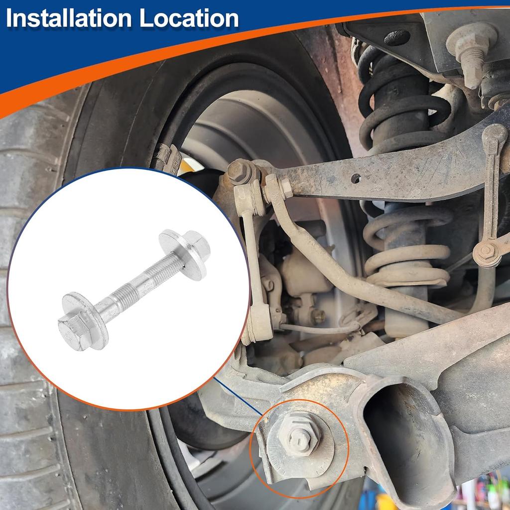 ACROPIX Camber Alignment Bolt Rear Alignment Bolt for Toyota Highlander 2008-2018 for Lexus RX350 2010-2022 with Nuts Washers No.48409-48030