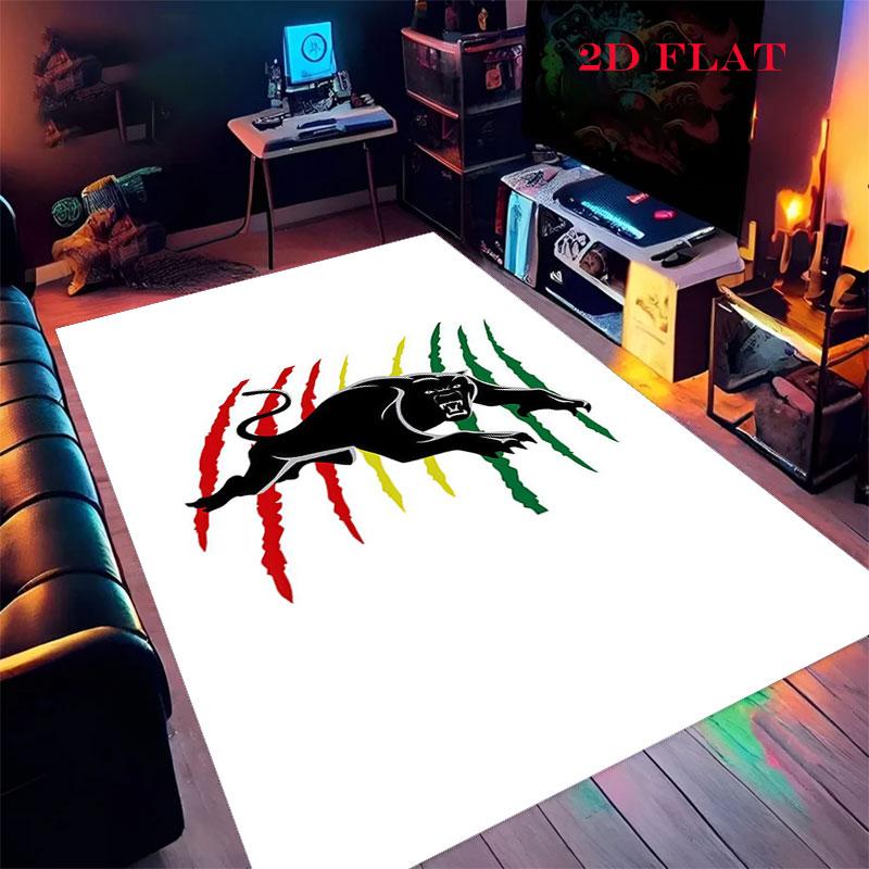 Panthers Charge Carpet Rug for Living Room Bedroom Home Sofa Decoration,Kids play Nonslip Floor Mat