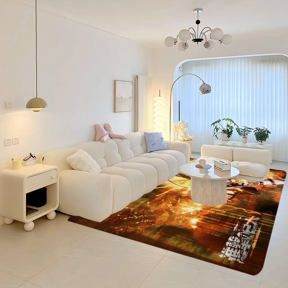 Мультяшный коврик для входной двери Атака Титанов, моющийся, нескользящий, коврик для зоны дивана и кресел в гостиной, кухонный приветственный коврик