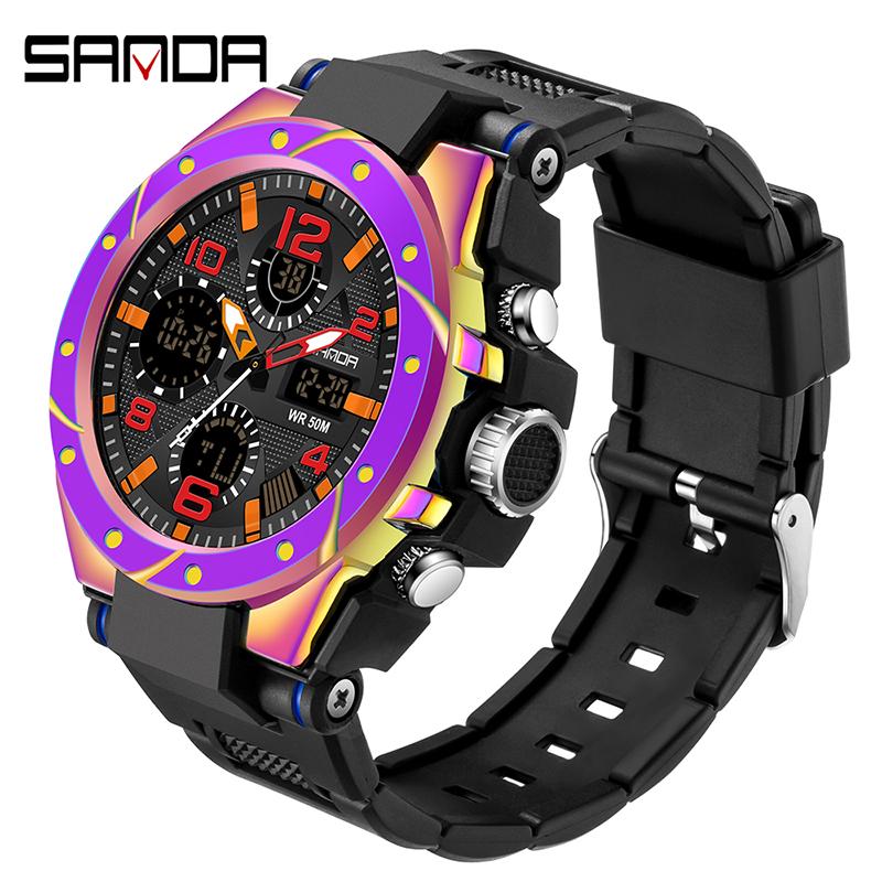 New Product SANDA Cool Trend Special Forces Watch Men's Waterproof Luminous Magic Sports Electronic Watch
