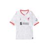 Nike Футбольная футболка Liverpool FC Dri-FIT Vintage Fashion Logo с коротким рукавом и V-образным вырезом, мужская, топы, белая, Pure-Platinum, черная FQ2030101
