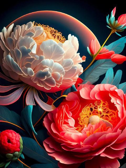 5D Алмазная мозаика Пион Красный Картина Стразы Вышивка Цветок Полный Квадрат Круглый Наборы Живопись Новое Поступление Настенное Искусство