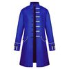 Men Button Fashion Steampunk Vintage Tailcoat Jacket Gothic Frock Uniform Coat
