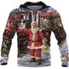 Christmas 3d Printed Sweater Autumn Santa Claus Fashion Shirts For Men Holiday Clothing Hoodies Men Clothing Streetwear