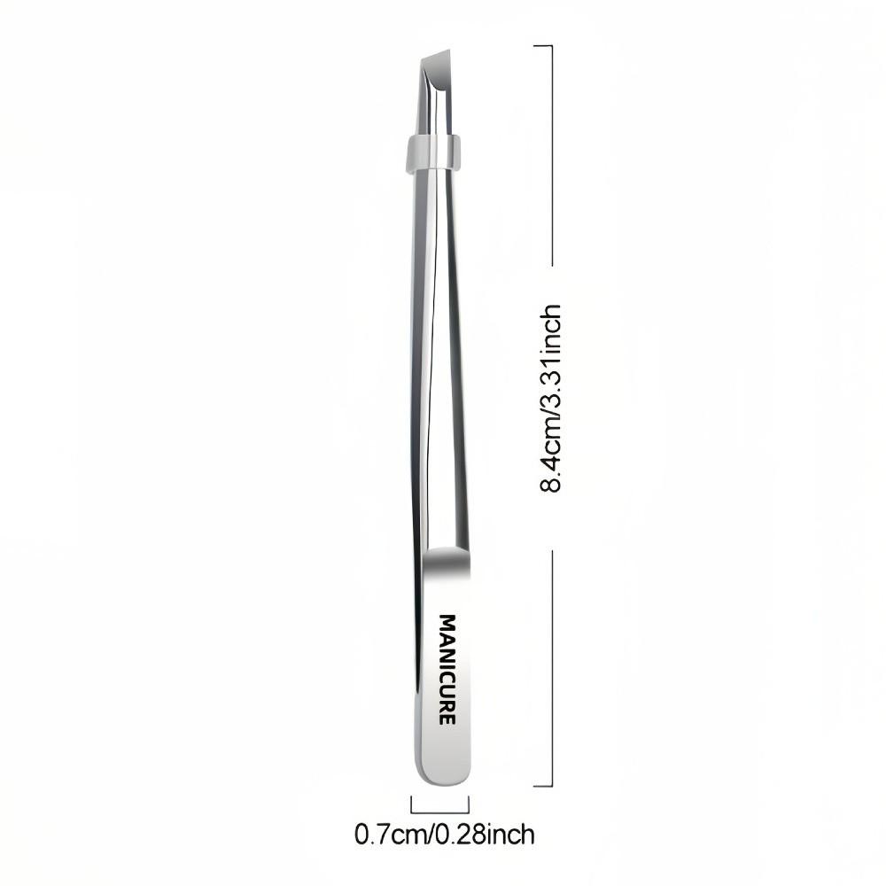 Oblique Pointed Tip Multi Functional Slant Tweezers High Quality Precision Tweezers  Beard
