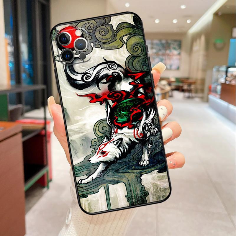 Чехол для телефона Волк Оками для iPhone 16 15 14 11 12 13 17 Pro Max mini 15 Plus 16e 17 Air Защитная крышка