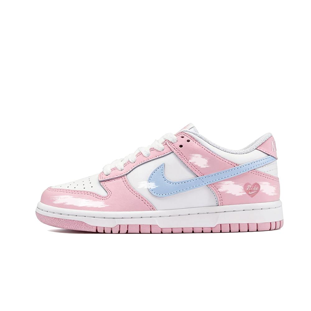 Nike Dunk Low top Skateboard Shoes Women's Pink Blue Balloons FB9109-125(Team1276-)